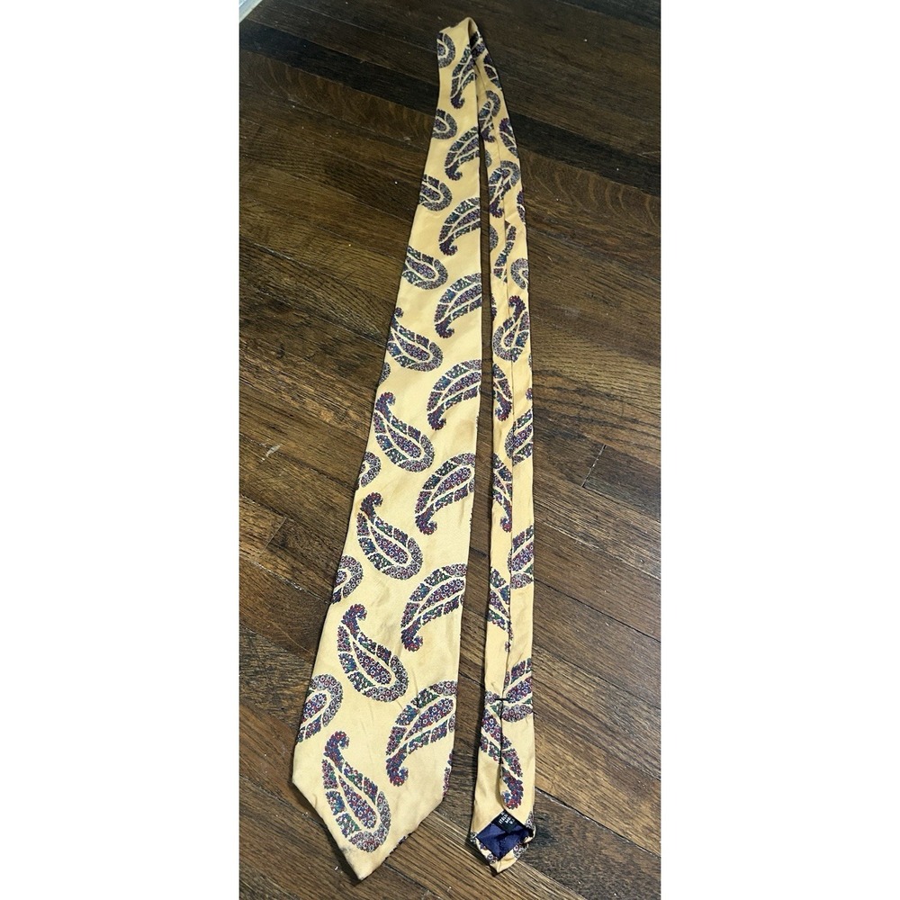 Liberty Of London Men's Tie 100% Silk Paisley Pattern